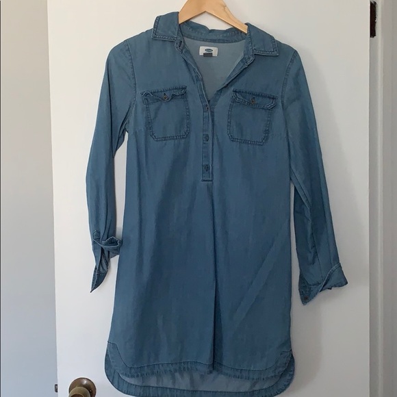 ☀️ 3 for $20 Old Navy XS Chambray Dress - Picture 1 of 4
